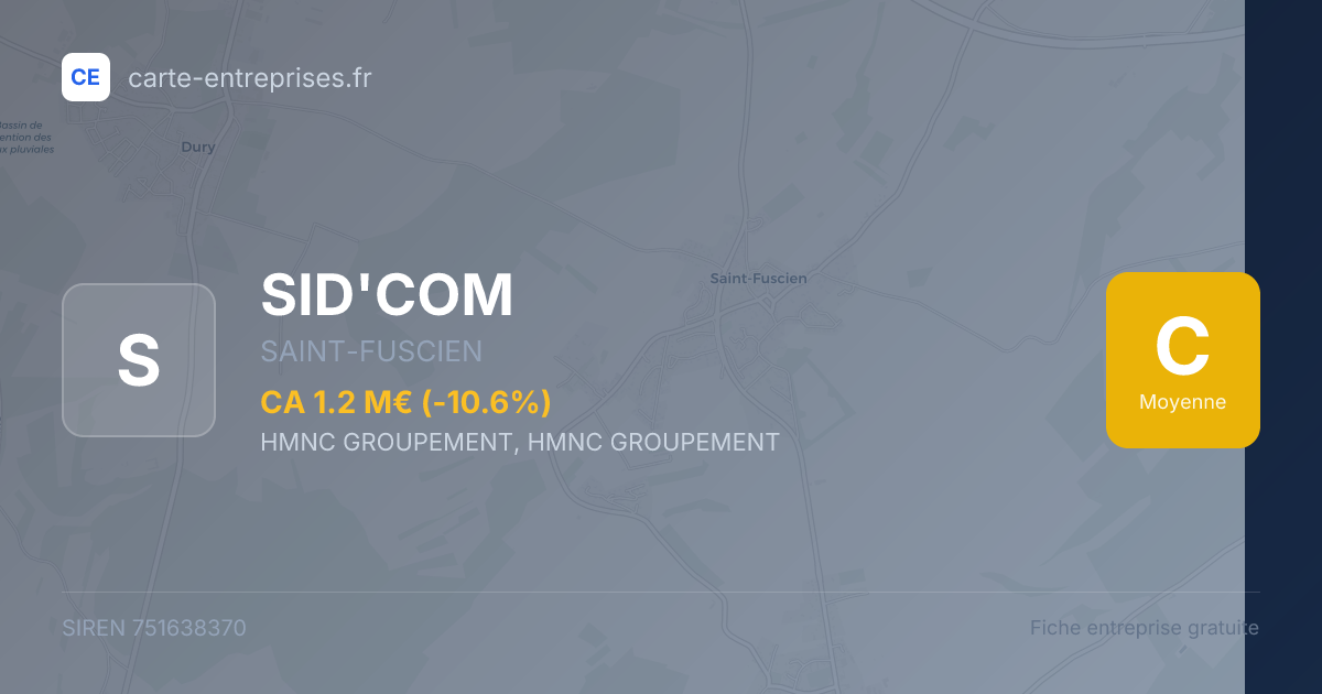 SID'COM — 751638370 — fiche entreprise