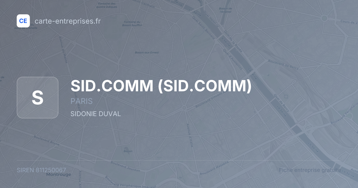 SID.COMM — 811250067 — fiche entreprise