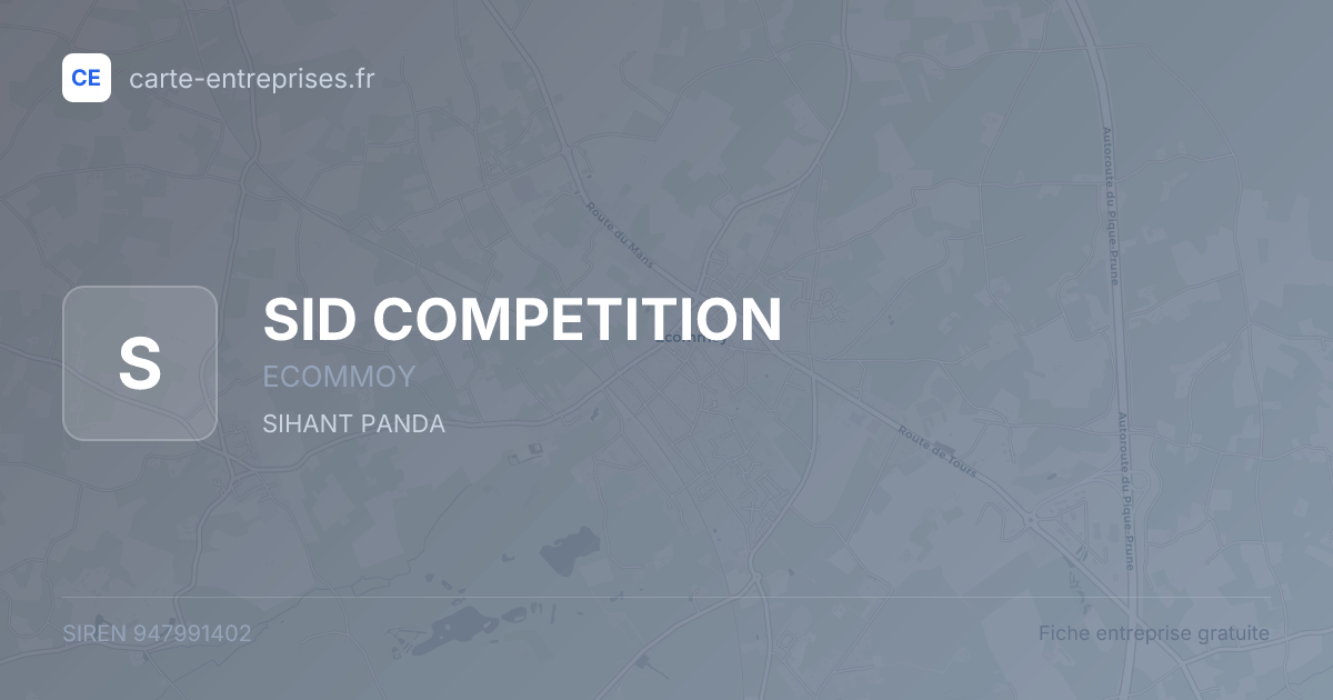 SID COMPETITION — 947991402 — fiche entreprise