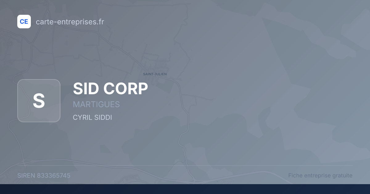 SID CORP — 833365745 — fiche entreprise