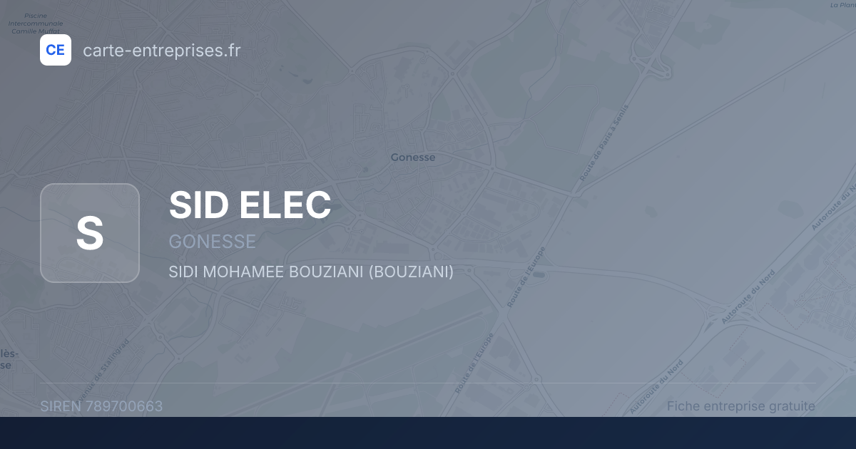 SID ELEC — 789700663 — fiche entreprise
