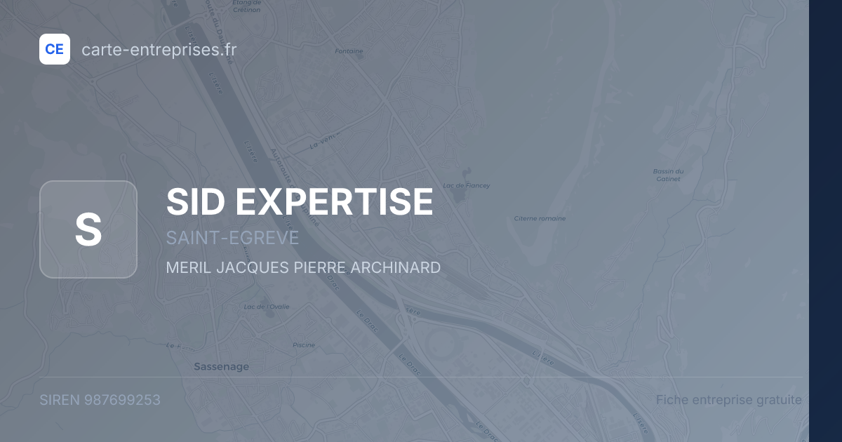 SID EXPERTISE — 987699253 — fiche entreprise