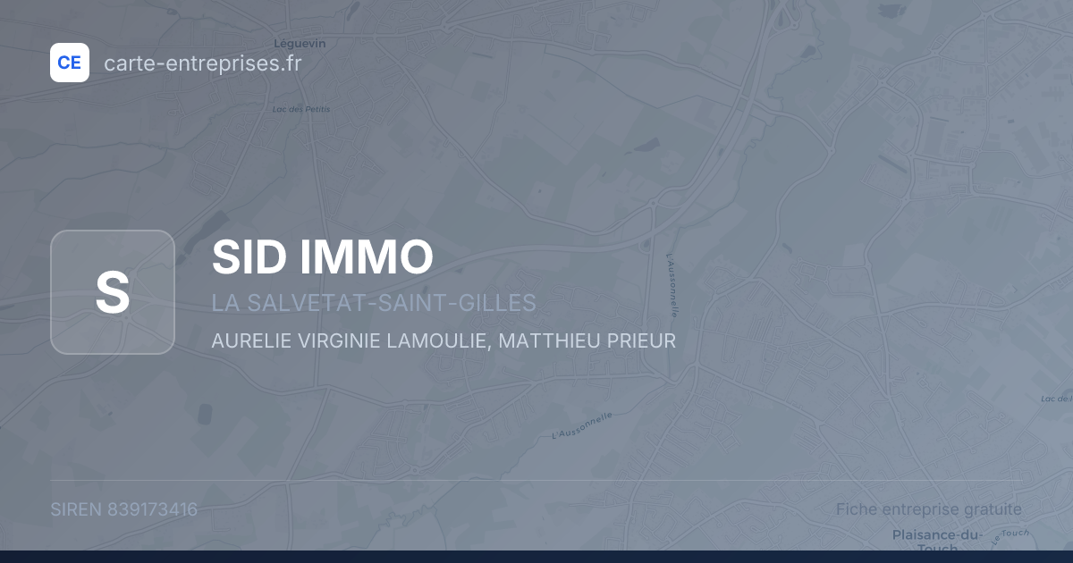SID IMMO — 839173416 — fiche entreprise