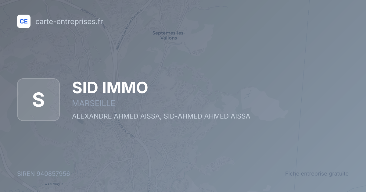 SID IMMO — 940857956 — fiche entreprise