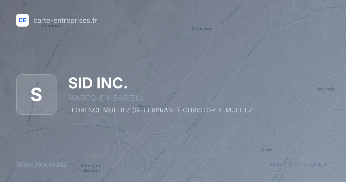 SID INC. — 790048482 — fiche entreprise