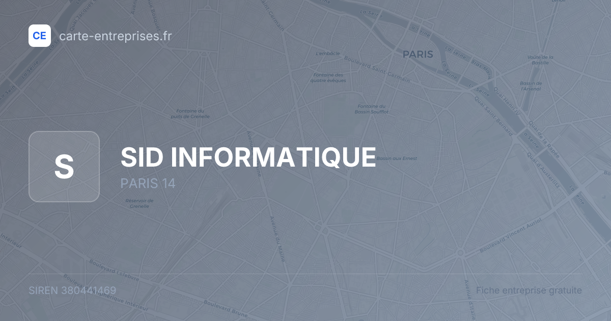 SID INFORMATIQUE — 380441469 — fiche entreprise