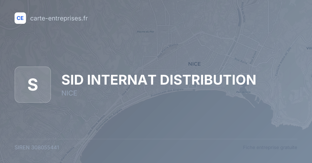 SID INTERNAT DISTRIBUTION — 308055441 — fiche entreprise