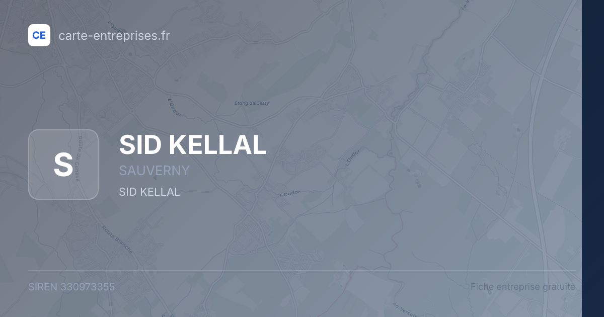 SID KELLAL — 330973355 — fiche entreprise
