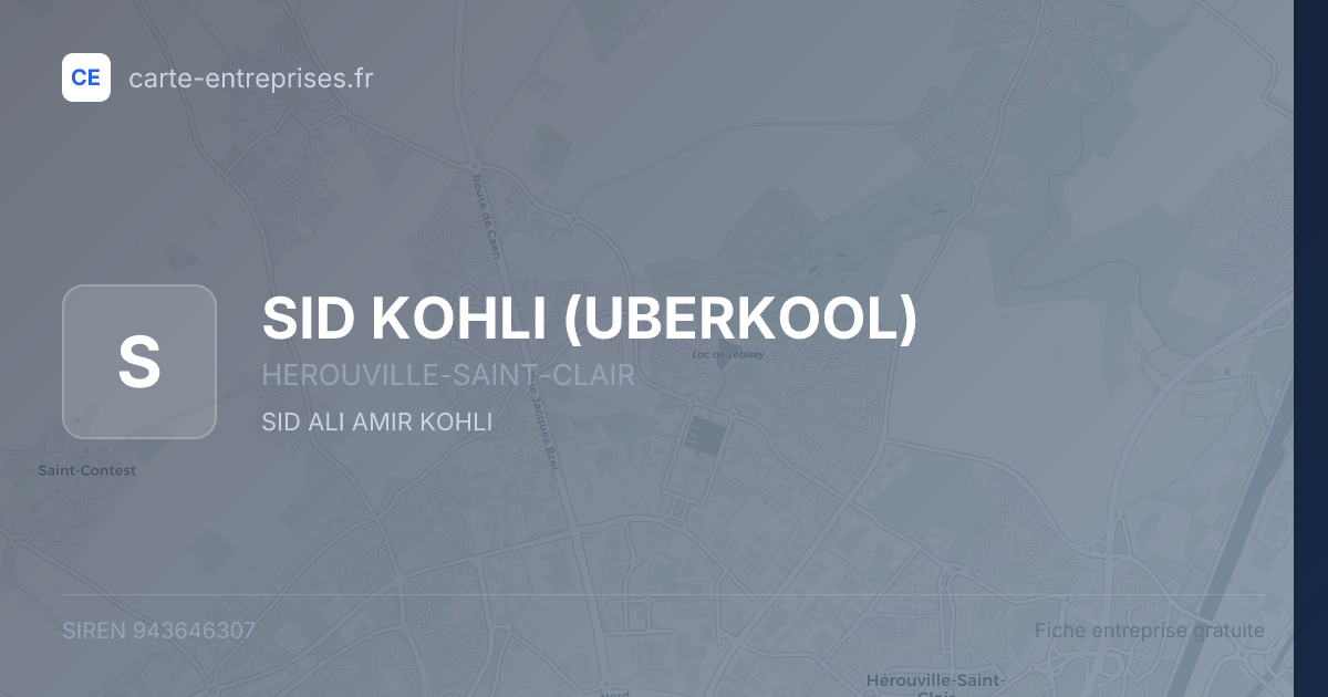 SID KOHLI (UBERKOOL) — 943646307 — fiche entreprise