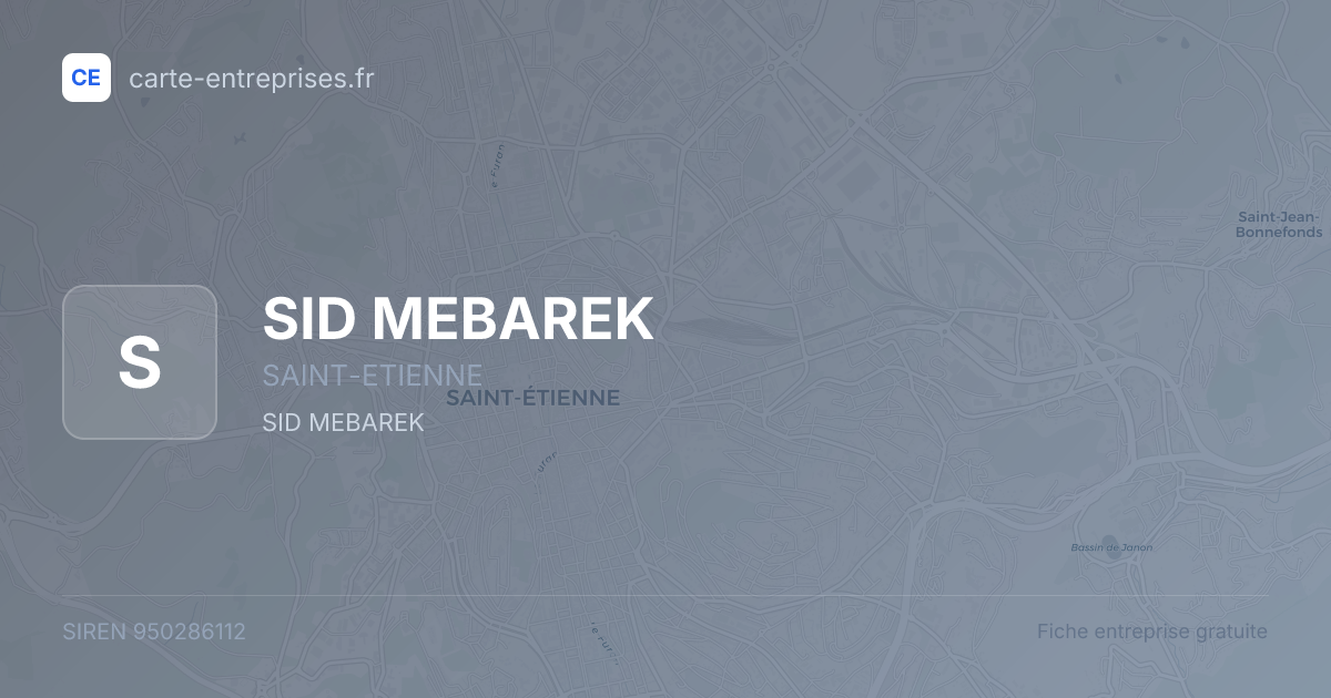SID MEBAREK — 950286112 — fiche entreprise