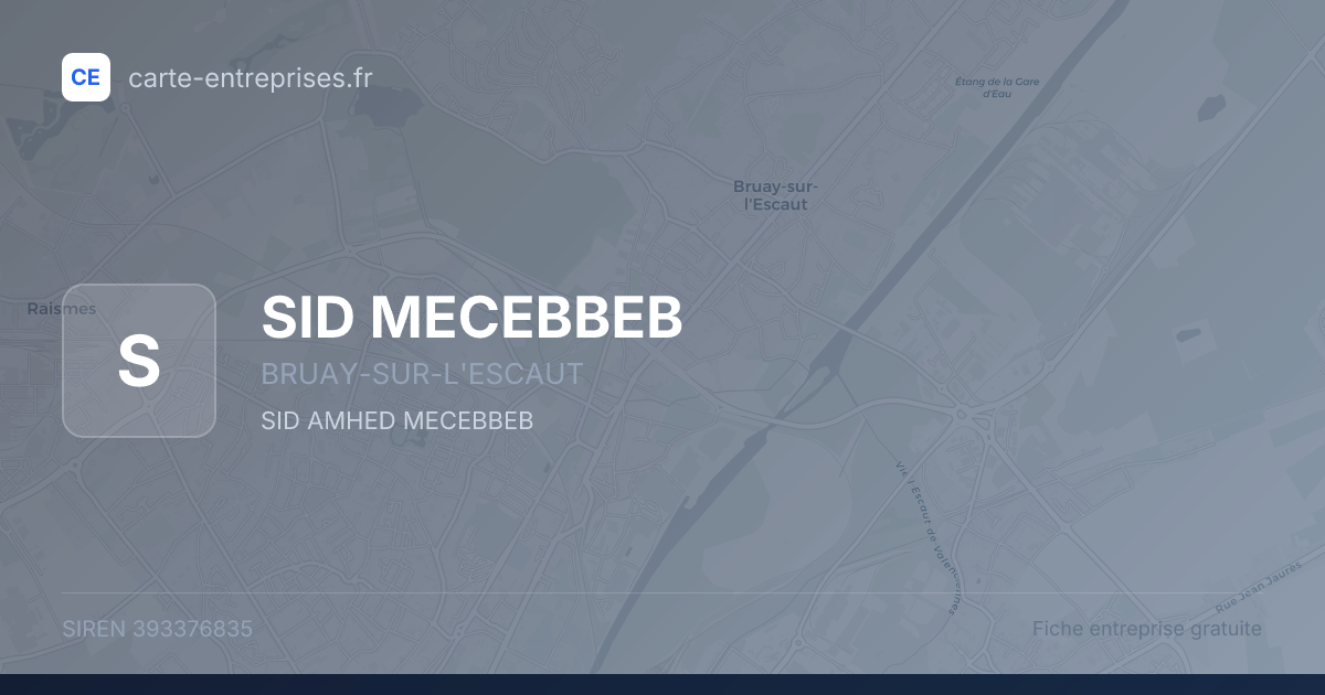 SID MECEBBEB — 393376835 — fiche entreprise