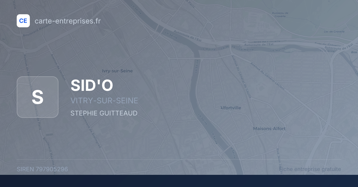 SID'O — 797905296 — fiche entreprise