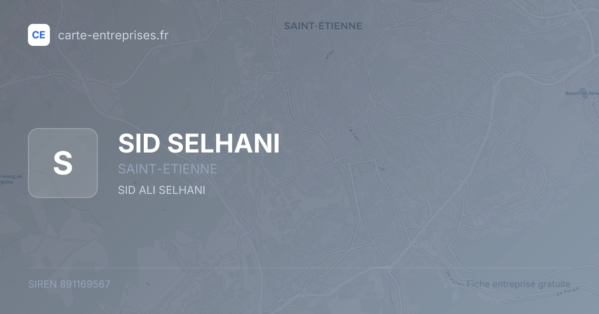 SID SELHANI — 891169567 — fiche entreprise