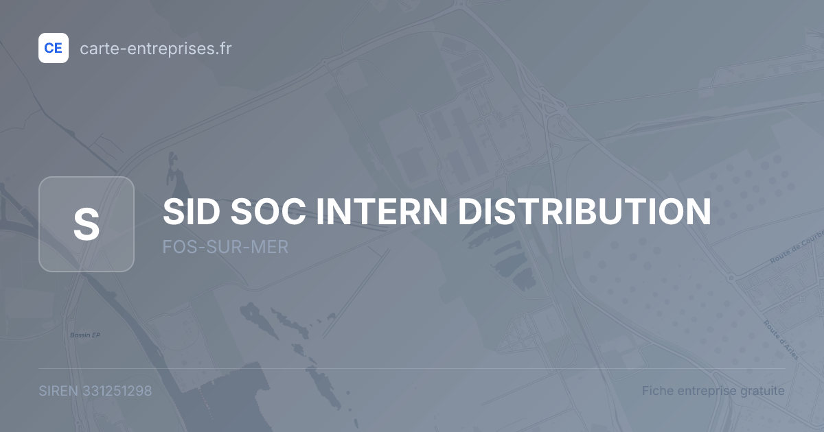 SID SOC INTERN DISTRIBUTION — 331251298 — fiche entreprise