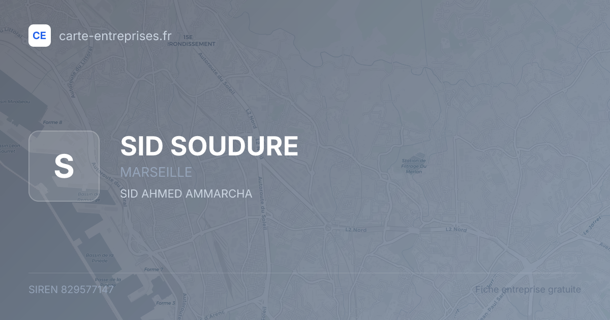 SID SOUDURE — 829577147 — fiche entreprise