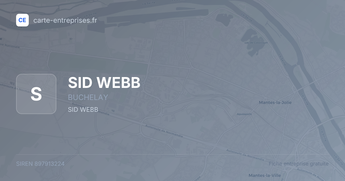SID WEBB — 897913224 — fiche entreprise