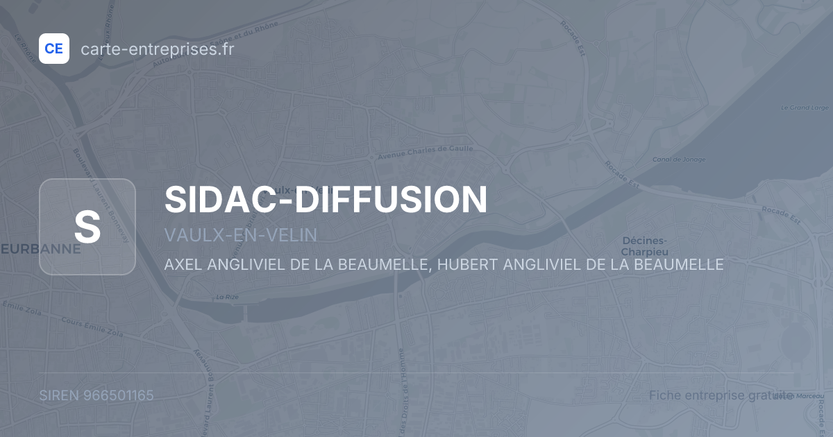 SIDAC-DIFFUSION — 966501165 — fiche entreprise
