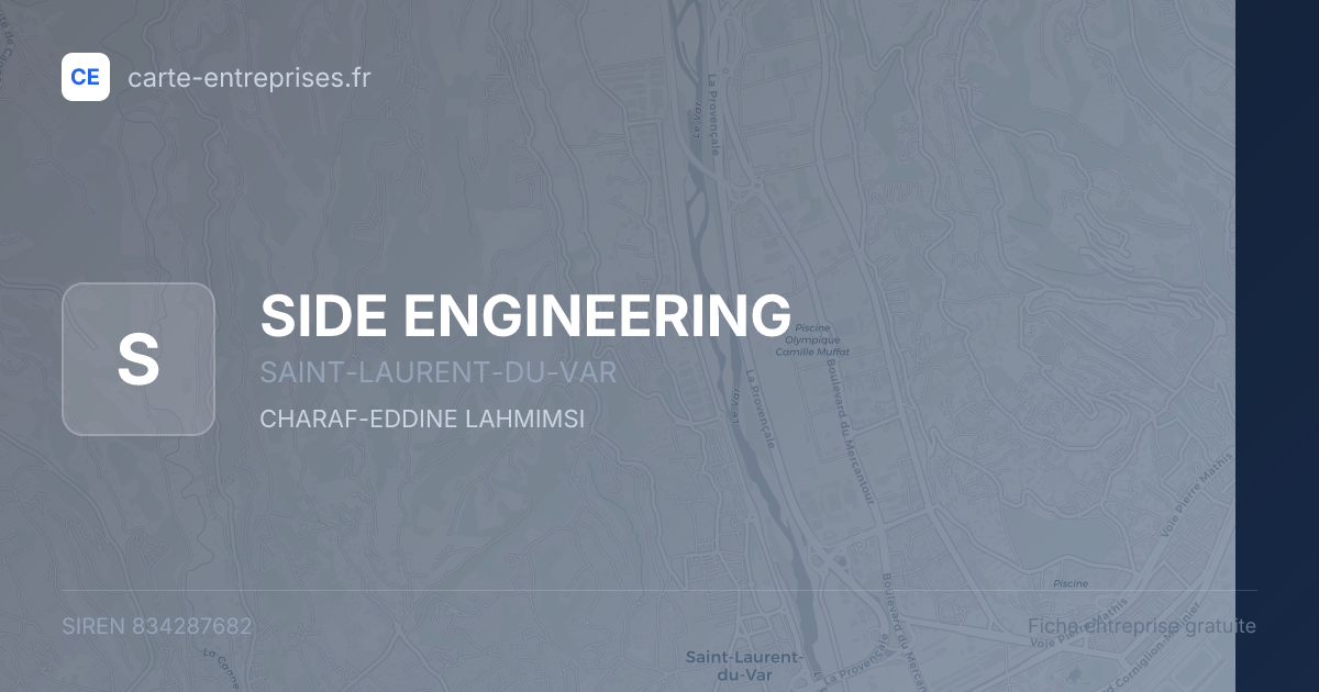 SIDE ENGINEERING — 834287682 — fiche entreprise