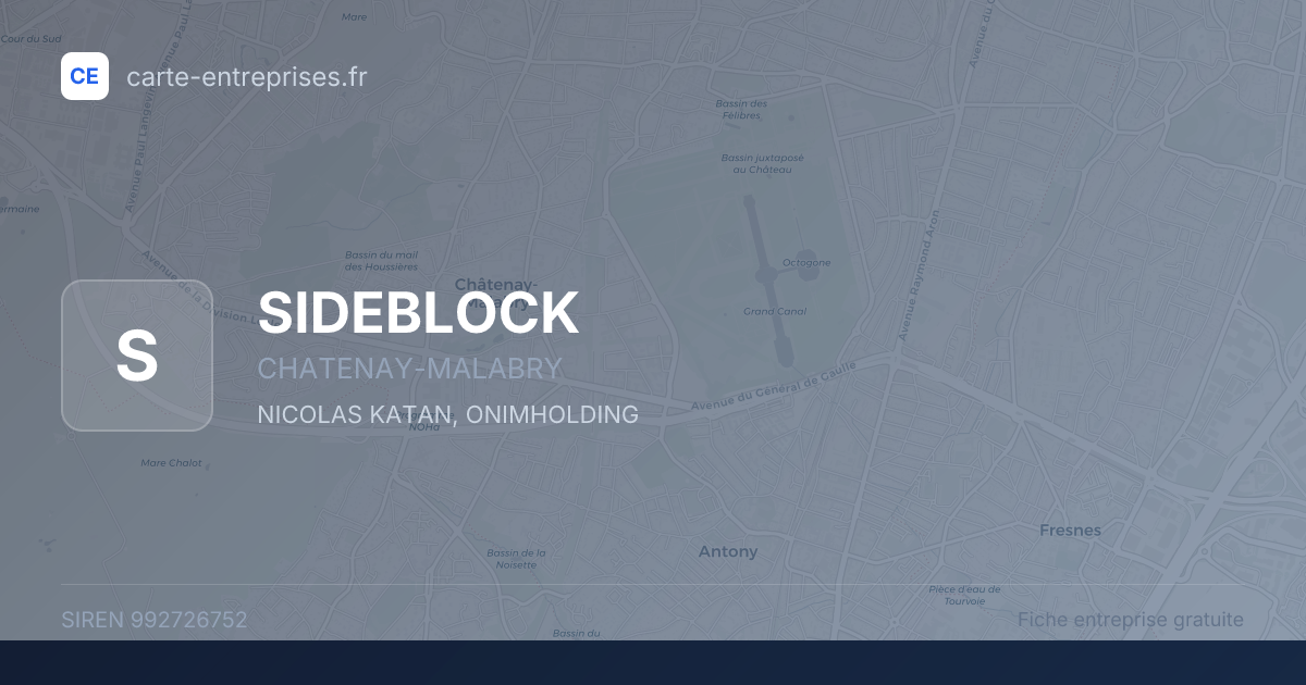 SIDEBLOCK — 992726752 — fiche entreprise