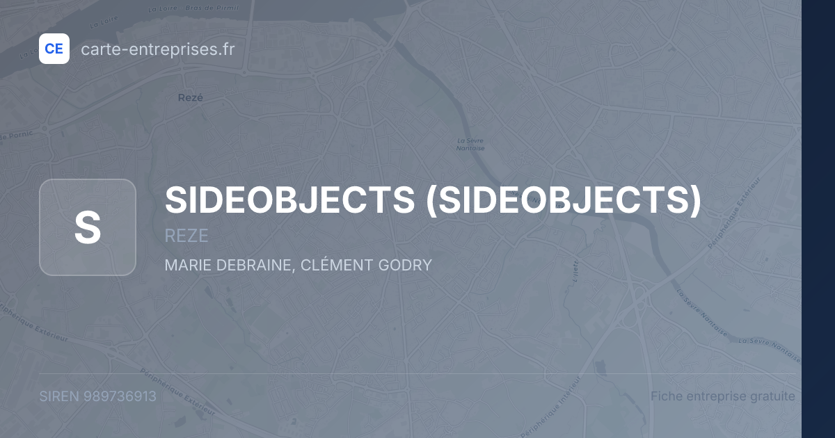 SIDEOBJECTS — 989736913 — fiche entreprise