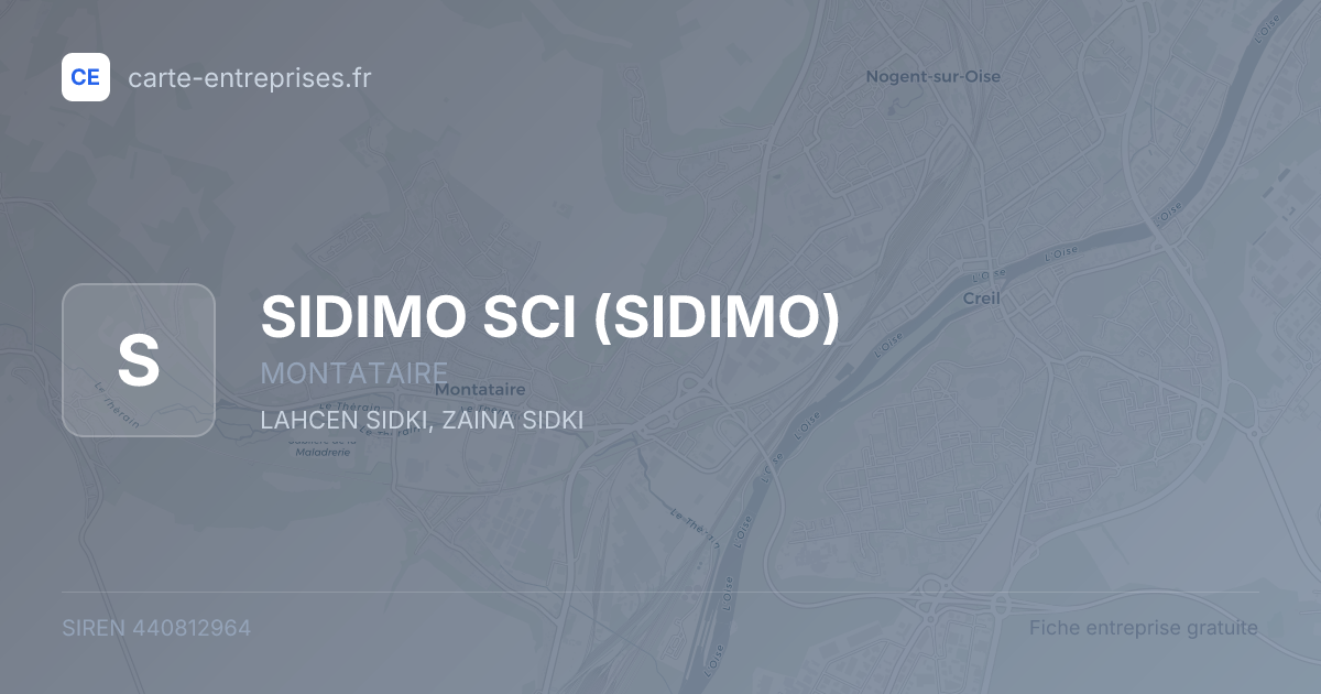 SIDIMO SCI (SIDIMO) — 440812964 — fiche entreprise
