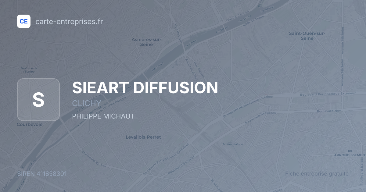 SIEART DIFFUSION — 411858301 — fiche entreprise