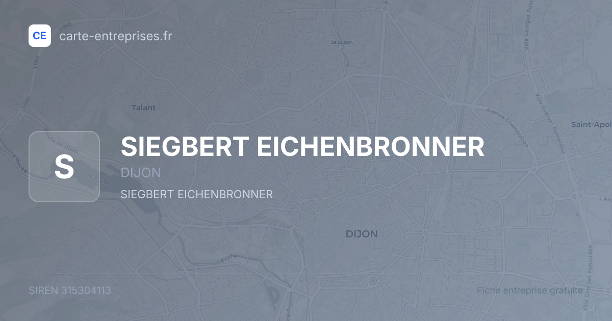 SIEGBERT EICHENBRONNER — 315304113 — fiche entreprise