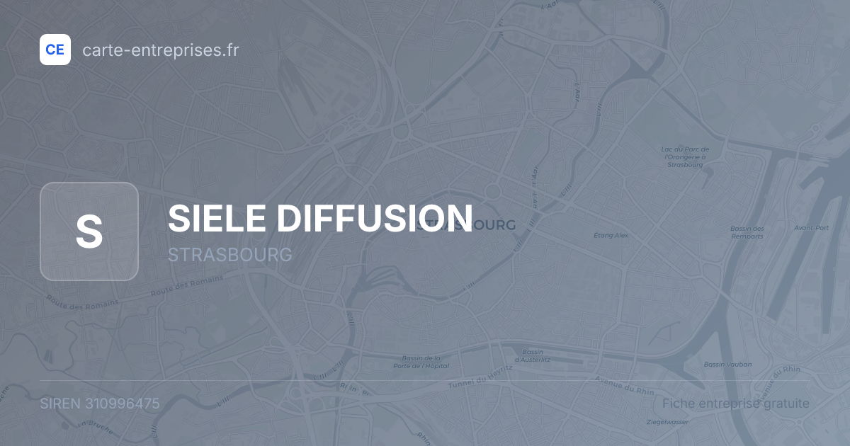SIELE DIFFUSION — 310996475 — fiche entreprise