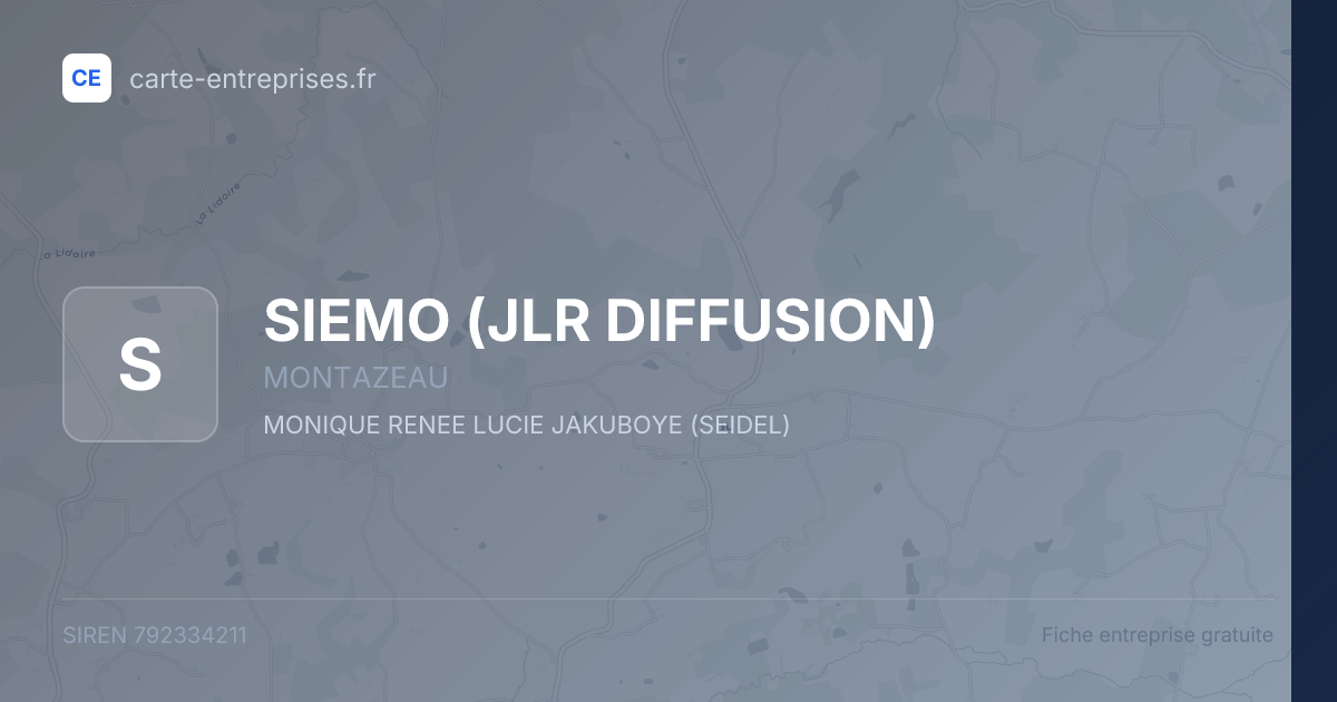 SIEMO (JLR DIFFUSION) — 792334211 — fiche entreprise