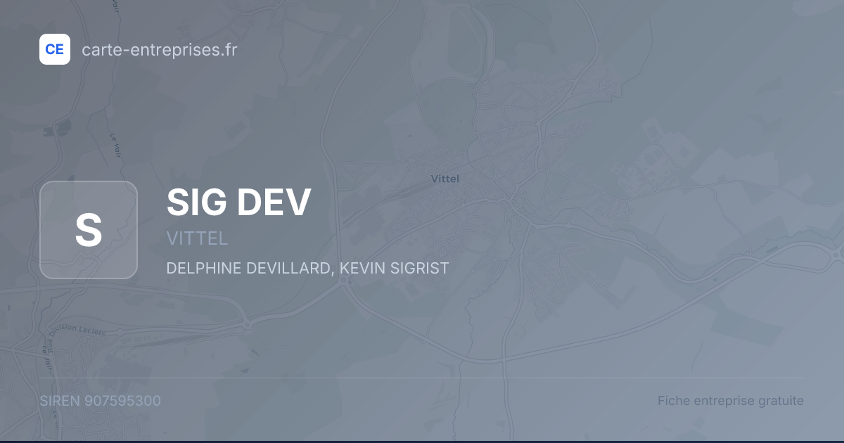 SIG DEV — 907595300 — fiche entreprise