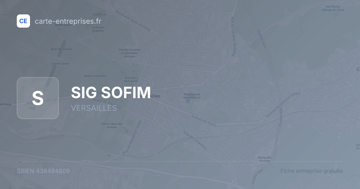 SIG SOFIM — 438494809 — fiche entreprise