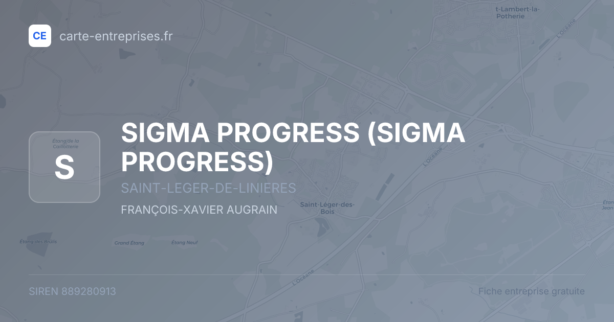 SIGMA PROGRESS — 889280913 — fiche entreprise