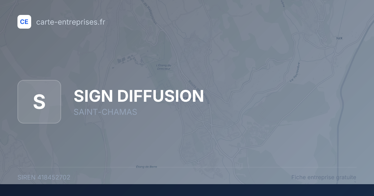 SIGN DIFFUSION — 418452702 — fiche entreprise