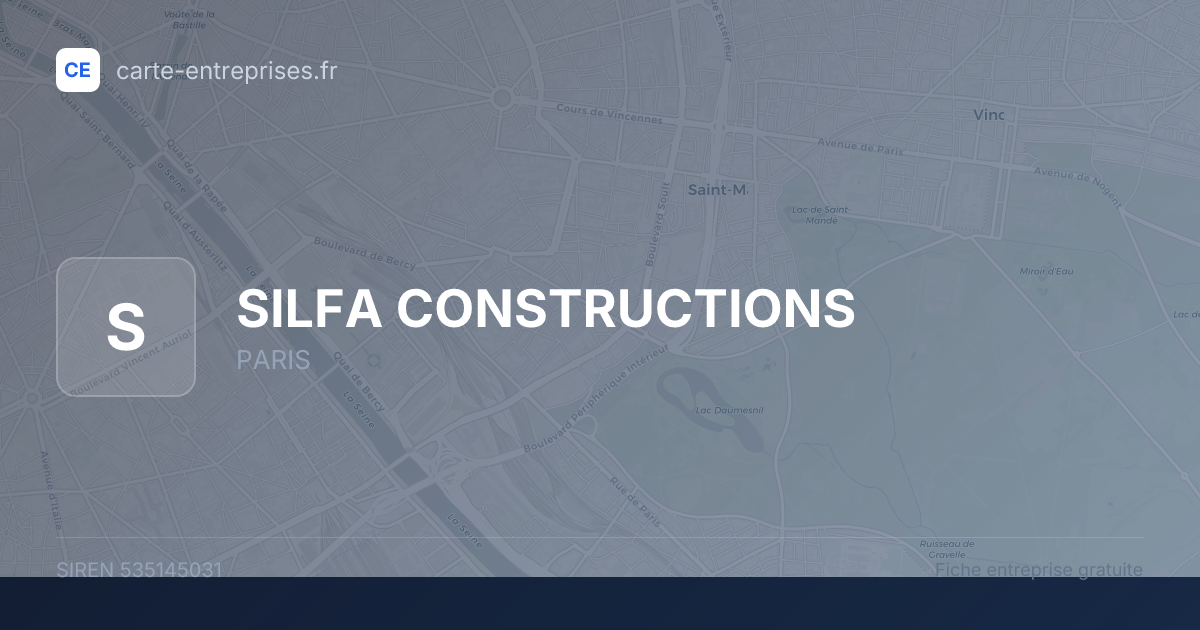 SILFA CONSTRUCTIONS — 535145031 — fiche entreprise