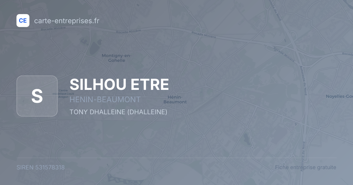 SILHOU ETRE — 531578318 — fiche entreprise