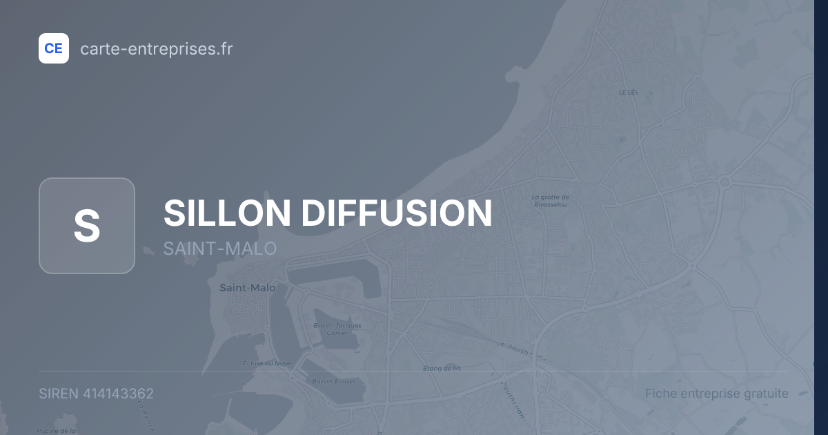 SILLON DIFFUSION — 414143362 — fiche entreprise