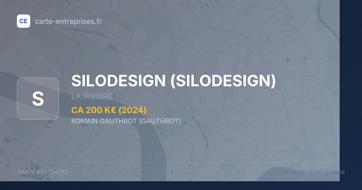 SILODESIGN — 449754712 — fiche entreprise
