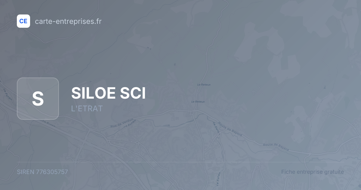 SILOE SCI — 776305757 — fiche entreprise