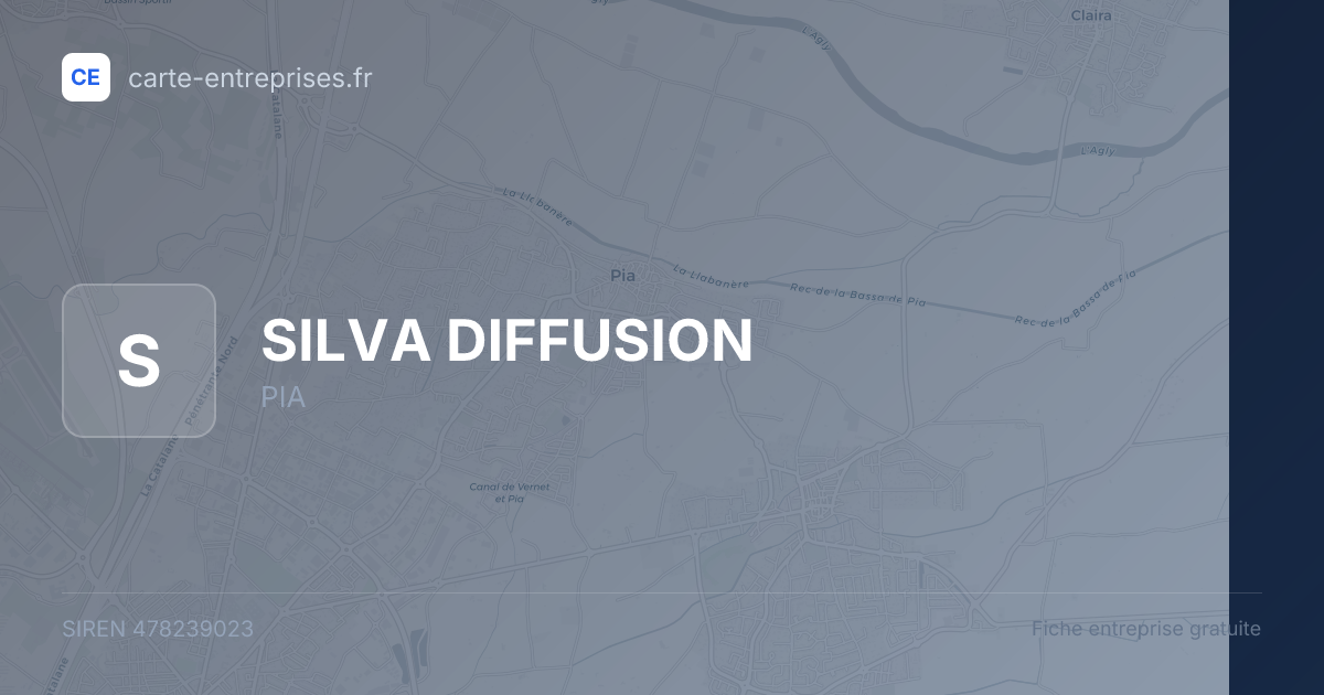 SILVA DIFFUSION — 478239023 — fiche entreprise