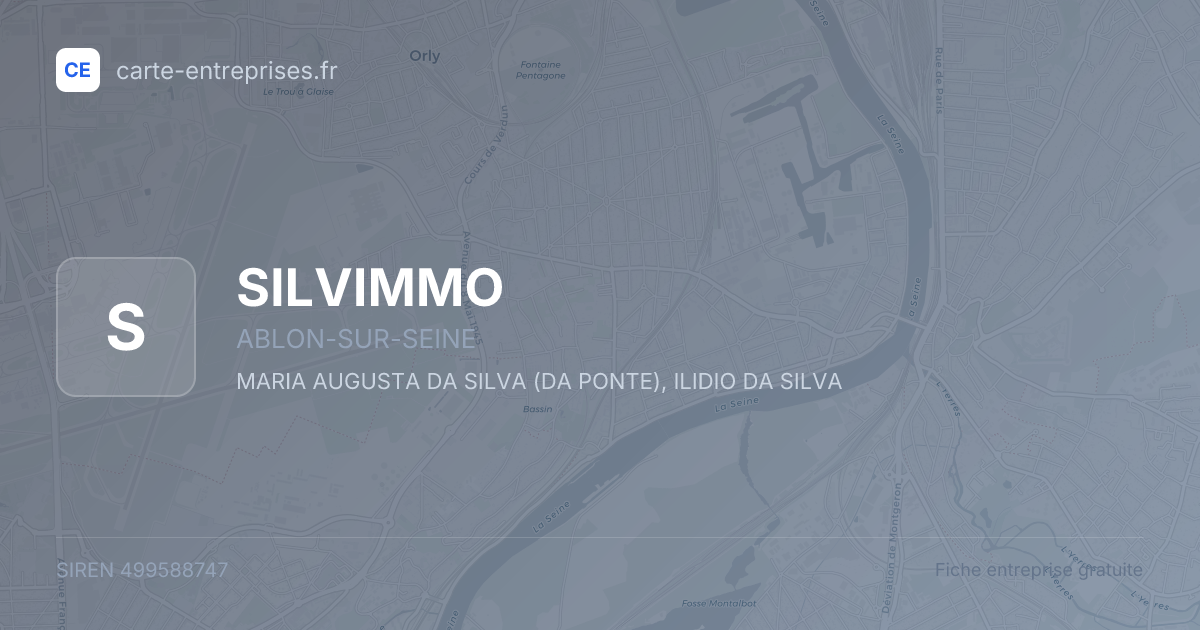 SILVIMMO — 499588747 — fiche entreprise
