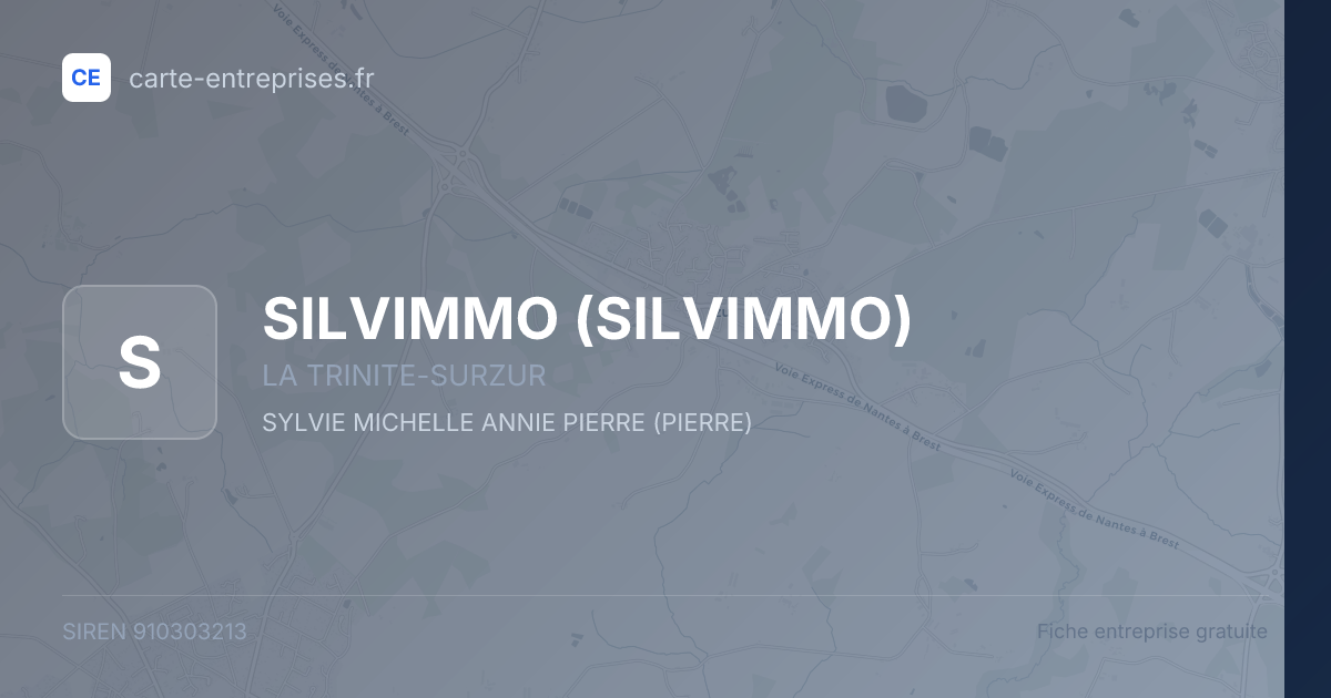 SILVIMMO — 910303213 — fiche entreprise