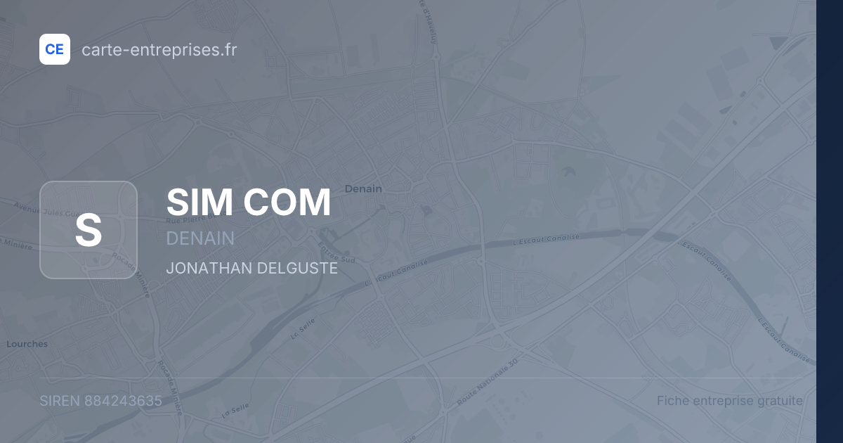 SIM COM — 884243635 — fiche entreprise