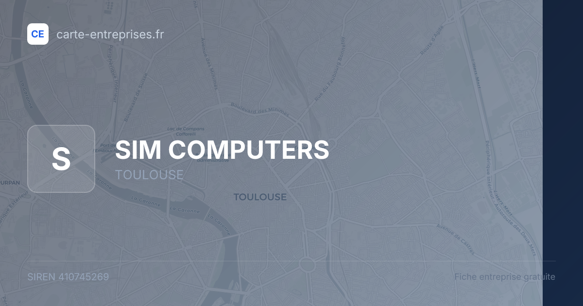 SIM COMPUTERS — 410745269 — fiche entreprise