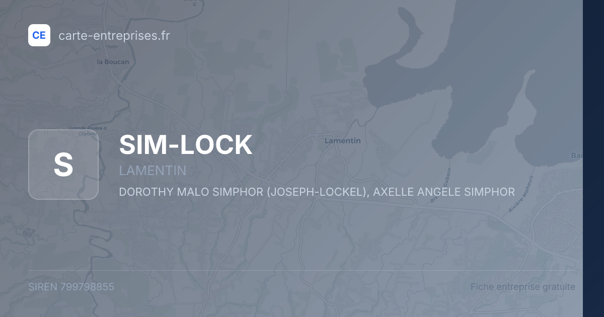 SIM-LOCK — 799798855 — fiche entreprise