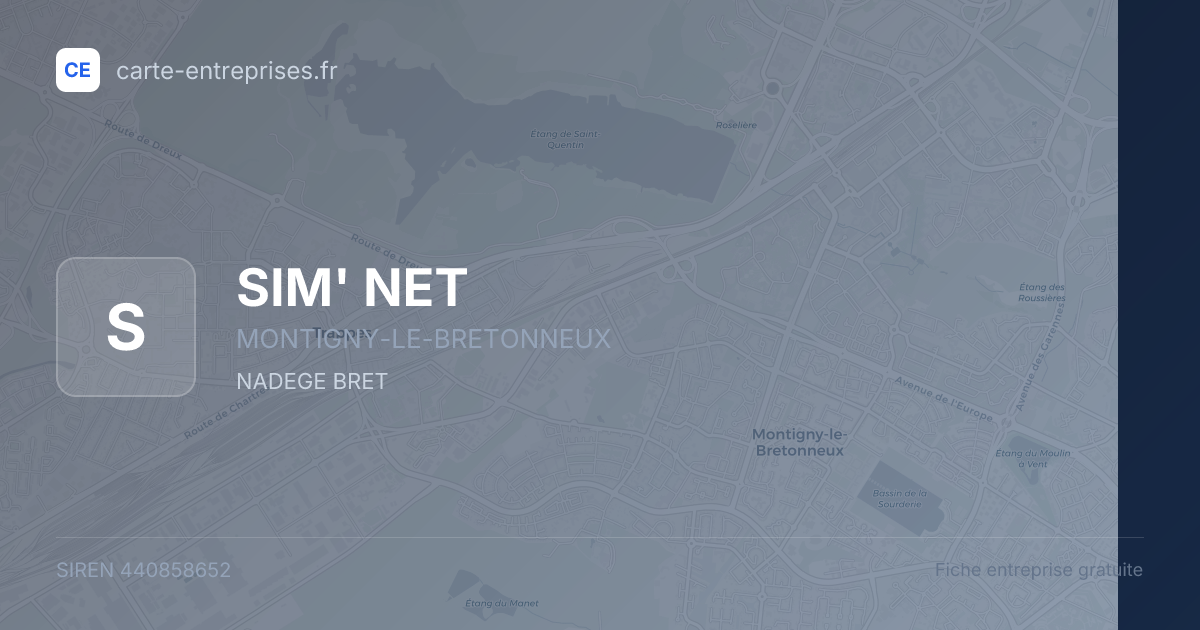 SIM' NET — 440858652 — fiche entreprise
