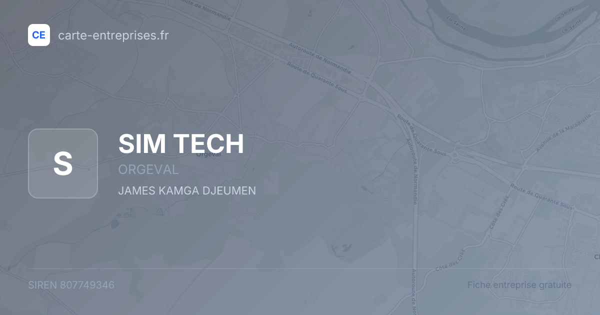 SIM TECH — 807749346 — fiche entreprise