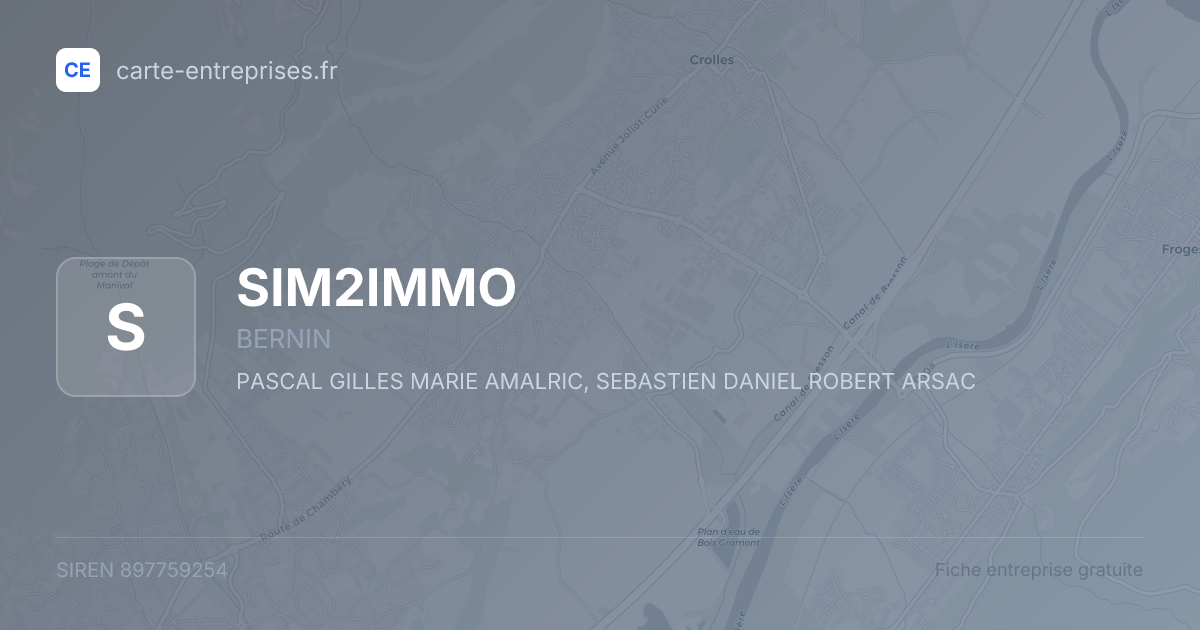 SIM2IMMO — 897759254 — fiche entreprise