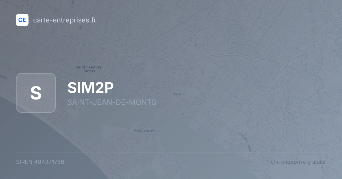 SIM2P — 494271786 — fiche entreprise