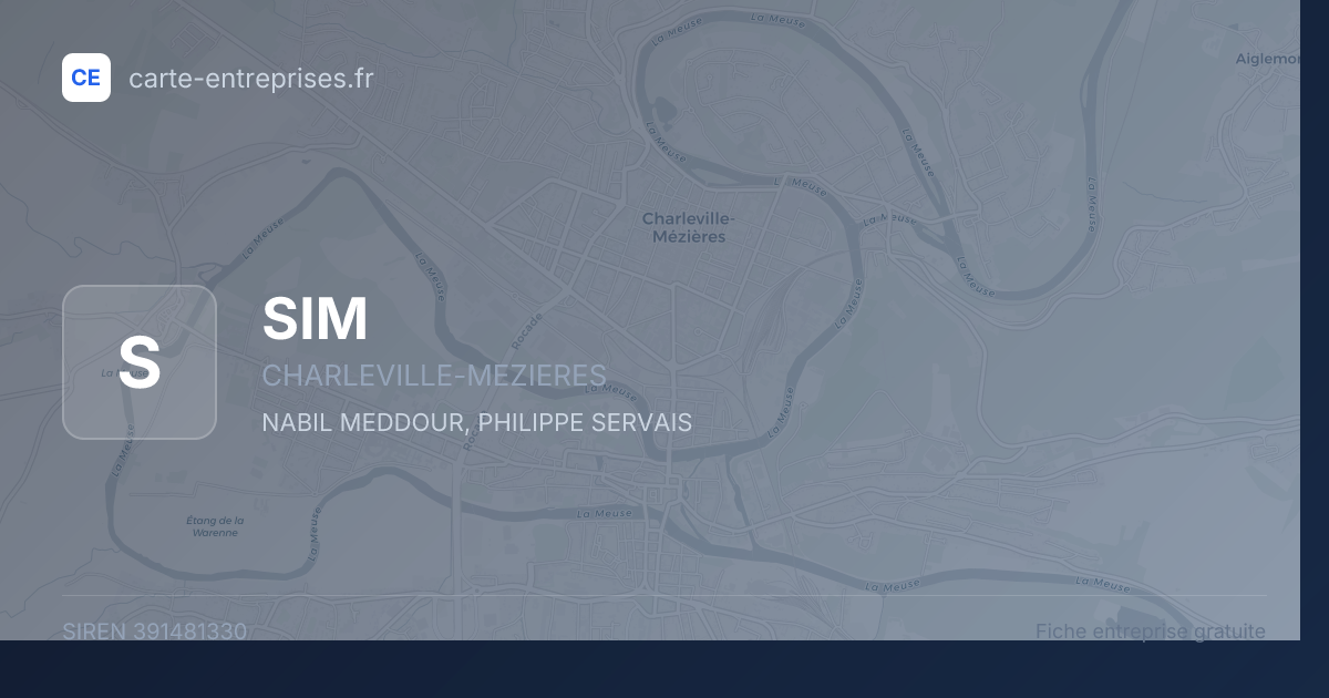 SIM — 391481330 — fiche entreprise