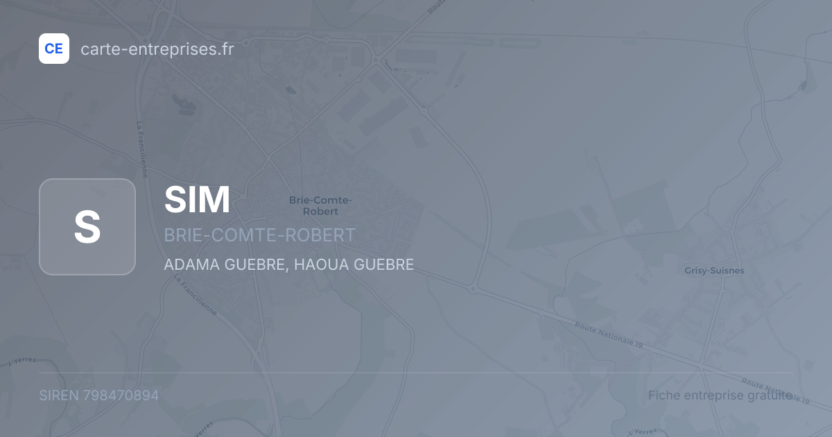 SIM — 798470894 — fiche entreprise